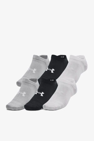 Under Armour Essential No Show 6Pk Unisex Siyah Çorap 1382611-002 - 3