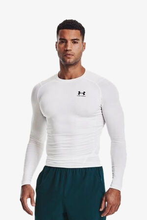 Under Armour Hg Armour Comp Ls Erkek Beyaz İçlik 1361524-100 - 1