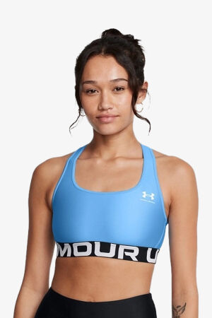 Under Armour Hg Mid Branded Kadın Mavi Spor Bra 1383544-465 - 1