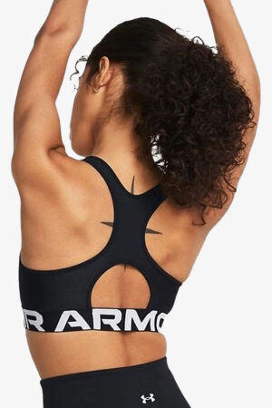 Under Armour Hg Mid Branded Kadın Siyah Spor Bra 1383544-001 - 3