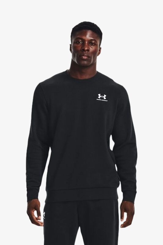 Under Armour icon Fleece Crew Erkek Siyah Sweatshirt 1374250-001 - 1