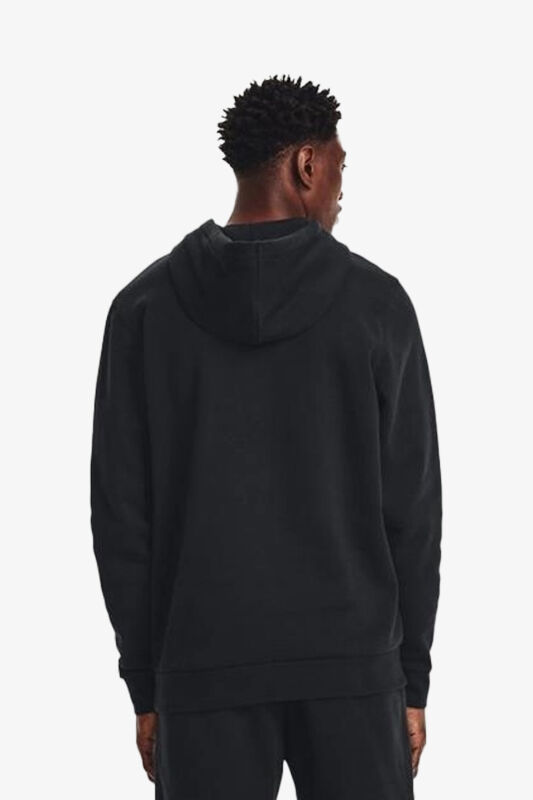 Under Armour icon Fleece Hoodie Erkek Siyah Sweatshirt 1373880-001 - 4