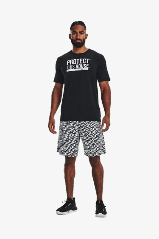 Under Armour Protect This House Ss Erkek Siyah T-shirt 1379022-001 - 2