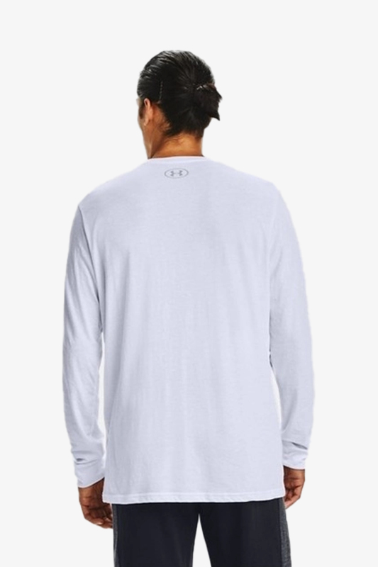 Under Armour Sportstyle Erkek Beyaz Uzun Kol T-Shirt 1329585-100 - 4