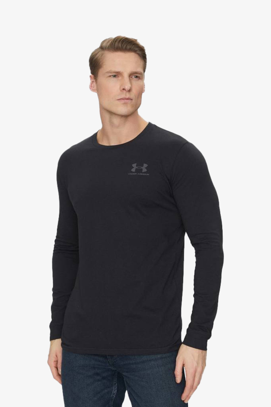 Under Armour Sportstyle Erkek Siyah Uzun Kol T-Shirt 1329585-002 - 1