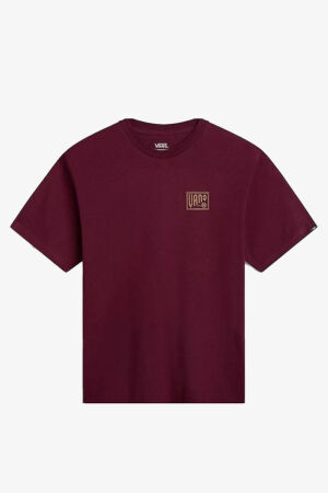 Vans Bloomed 66 SS Crew Tee-B Erkek Bordo T-Shirt VN000HX8BRG1 - 1